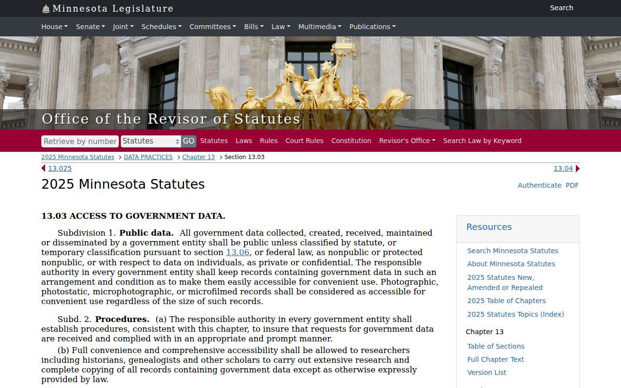 Pipestone County most wanted records limits under the Minnesota data practices act