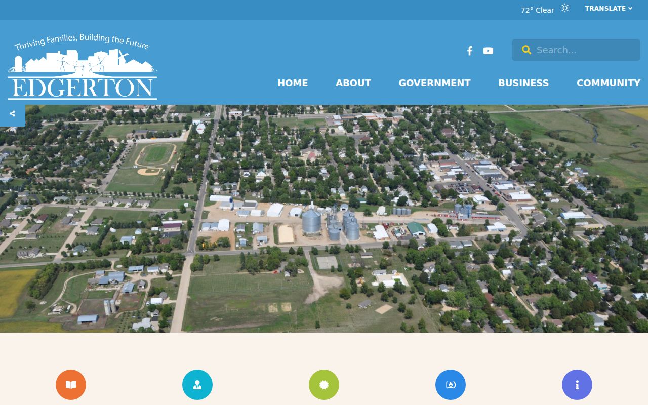 Edgerton warrant records city hall contact page